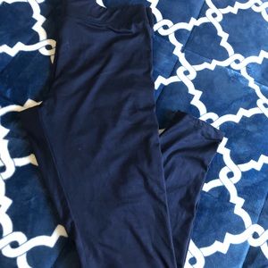 Navy blue leggings- only worn once!